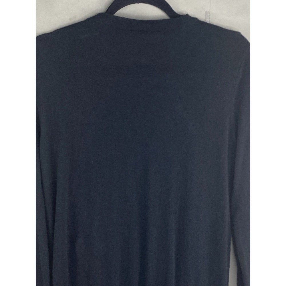 Ann Taylor Women Cardigan XL Black Wrap Front Button Cotton Wool Blend Sweater - Picture 8 of 12